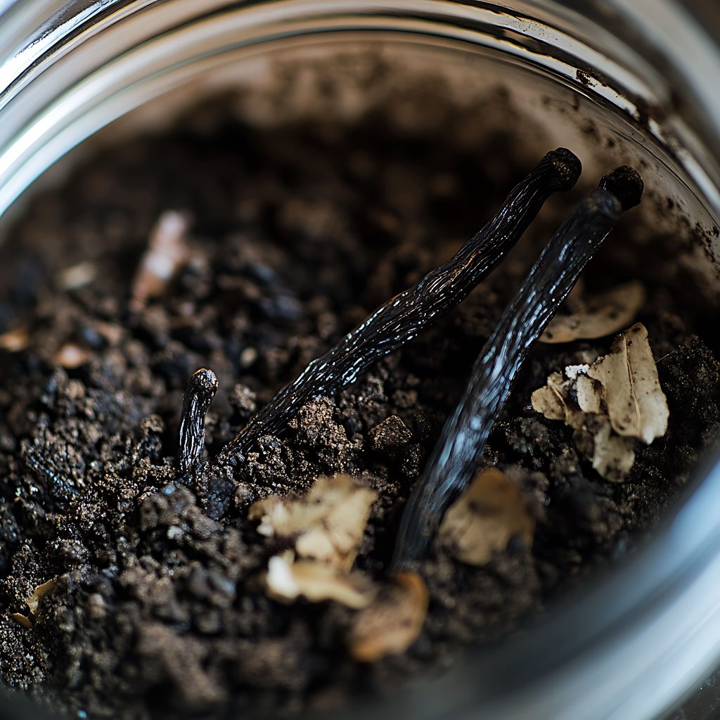 Gros plan de vanille